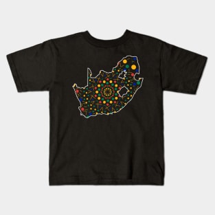 Fun South African Map Kids T-Shirt